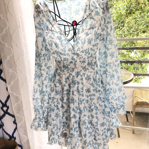 Boho  Ruffles Mesh Floral Print Rompare - Picture 7 of 9